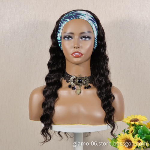100% Remy Natural Raw Loose Deep Density Wave Virgin Brazilian Cuticle Aligned Human Hair Full Lace Front Wig For Women
